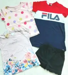 新品 フィラ FILA Tシャツ ワンピース ショートパンツ セット 95cm