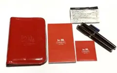 COACH 手帳型マルチケース、ふせん、メモ帳、シグネチャー万年筆２本、インクのサムネイル
