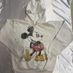 Hanes ミッキーマウス プリント パーカー L位　778
