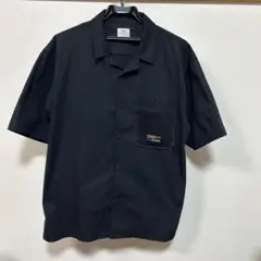 コーエン オープンカラーシャツ Lサイズ メンズ ブラック Parknik