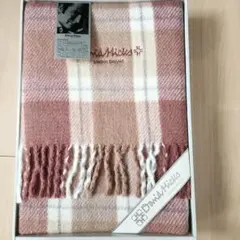 David Hicks チェック柄ブランケット、アクリル100% (箱無し)