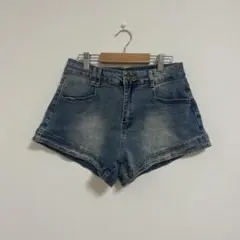 デニムブルー ショートパンツ M