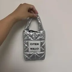CITEN キルティング ミニショルダーバッグ シルバーのサムネイル