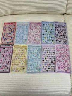 正規品】サンリオ文字コンプ ボンボンドロップシール8点セット - メルカリ