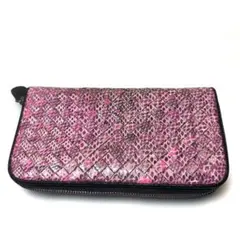 BOTTEGA VENETA 　イントレチャート ラウンドファスナー 長財布