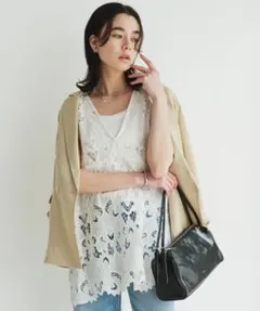 green label relaxing ブラウス シャツ レース ノースリーブのサムネイル