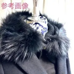 美品!!★バラクラバ★ニット フードウォーマー★リアル ラクーンファー付き