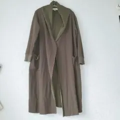 【美品】ミディウミ　ロングコーディガン　カーキ