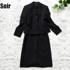 【美品】東京ソワール　soir　セットアップ　９号　ジャケット　シャツ　スカート