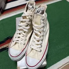 コンバース　オールスター　生成り　USA製　80s 銀箱　新品未使用