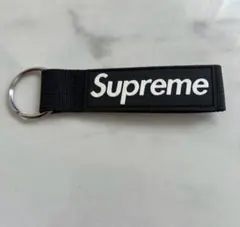 Supreme Webbing Keychain black 黒 ボックスロゴ
