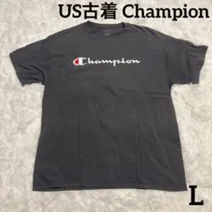 m*u様 Champion US古着 アメリカ古着 半袖Tシャツ グレー Lサイ