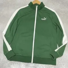 PUMA グリーン トラックジャケット ジャージ S