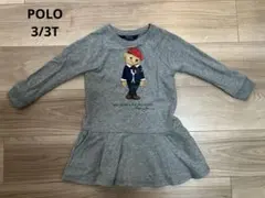 Polo Ralph Lauren グレー ワンピース 3/3T