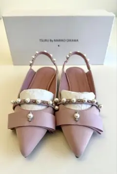 TSURU BY MARIKO OIKAWA ピンクフラットシューズ　サイズ37のサムネイル