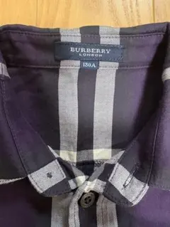 BURBERRY 長袖シャツ 130A パープル