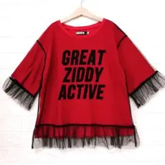 新品　ZIDDY チュール重ねTシャツのサムネイル