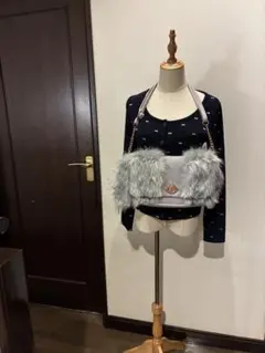 スパイラルガール　ファーバッグ グレー　新品未使用