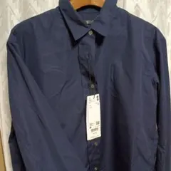 UNIQLO スーピマコットンオーバーサイズシャツ M ネイビー　ジルサンダー
