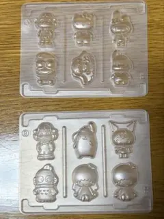 ペコ&サンリオ なかよしシールグミ 型 ＡＢ2種　2枚セット