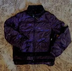 MONCLERモンクレール★紫黒ダウンジャケットLライダースプラダメンズサイズ2