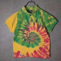 CHUMS チャムス 　タイダイ柄 　ポロシャツ 　XXS 古着