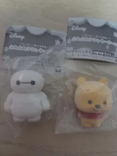 ふわふわフロッキードール 2体セット ベイマックス くまのプーさん