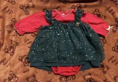 80サイズ　クリスマス　ロンパース・スカートセット