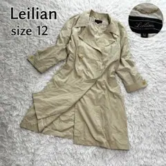 【a1513】レリアン 大きいサイズ ロング トレンチコート アウター コート