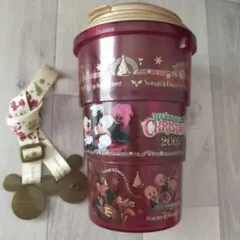 専用／ディズニーシー クリスマス2007 ポップコーンバケット 折りたたみ 三段