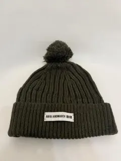 【UNIQLO】ANYA HINDMARCH オリーブグリーン ニット帽