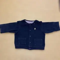 ファミリア　カーディガン　70 フード付き