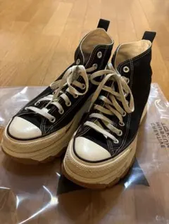 コンバース ブラック ハイカット 厚底スニーカー