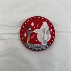 ベイマックスの刺繍缶バッジ2