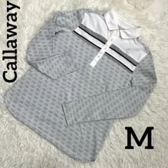 Callaway レッドレーベル✨CGロゴ　レディース　ゴルフ長袖ポロシャツ　M