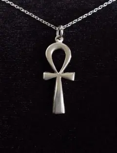 エジプト ヴィンテージ ネックレスアンク十字 銀細工 シルバー製 F91