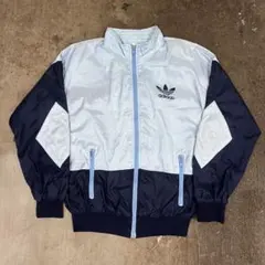 80's 90's adidas 常田大希着用　ナイロン　ジャケット　ネイビー