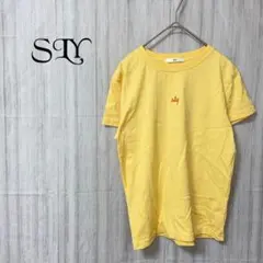 【スライ】 Tシャツ ワンポイント 刺繍ロゴ 半袖 クルーネック 綿100%のサムネイル