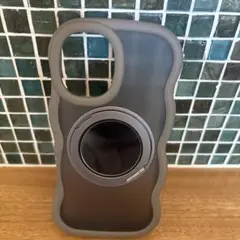 ぶーぶ様専用グレー マグネット式 iPhone用ケース