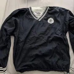 Champion ネイビー Vネック ナイロンジャケット