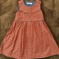 【極美品】ファミリア　チェック　ワンピース