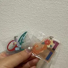 ディズニー アクリルキーホルダー 2個セット