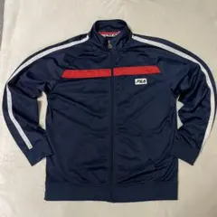 FILAトラックジャケット L ネイビー レッドライン ジャージ フィラ 古着