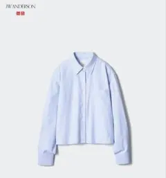 オックスフォードシャツ　ストライプ　ブルー　JWA