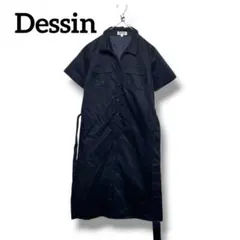 Dessin UNTITLED シャツワンピース ネイビー 濃紺
