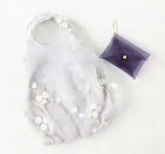 Francfranc 花柄刺繍 チュールエコバッグ