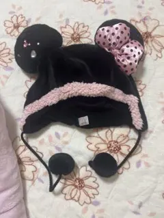 ディズニー ファンキャップ 黒 ミニー