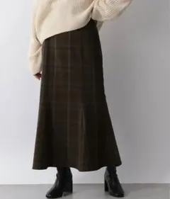 LOWRYSFARM チェックマーメイドスカート