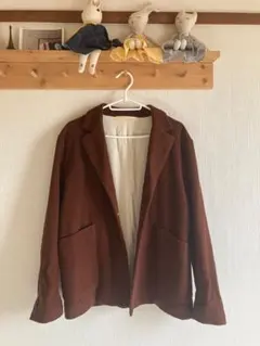 YAECA ブラウン テーラードジャケット