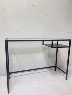 美品 IKEA ガラス テーブル 机 パソコンデスク VITTSJO 黒 廃盤